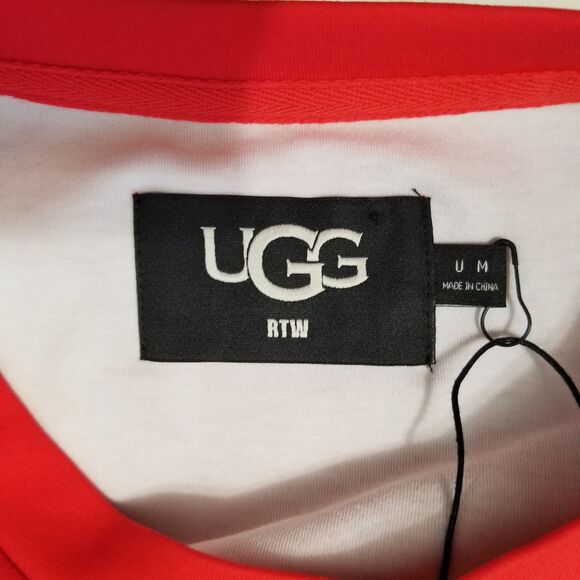 NWT UGG PRIDE Love Rainbow Stripes Logo T-Shirt Size Medium - Picture 7 of 16